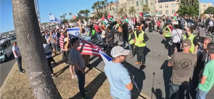 Protestas en San Diego: Solidaridad con Gaza en medio del conflicto Israel-Hamas