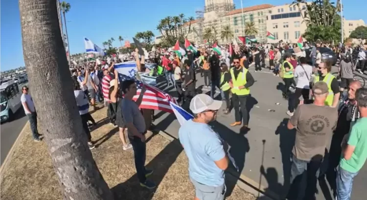 Protestas en San Diego: Solidaridad con Gaza en medio del conflicto Israel-Hamas