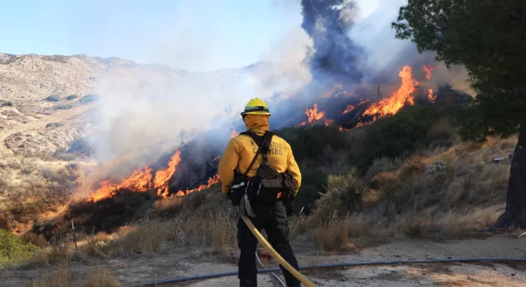 Intensos vientos de Santa Ana desatan incendios forestales en el sur de California