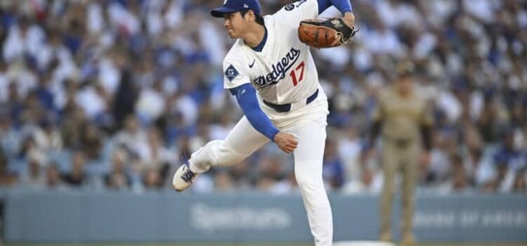 Ohtani en su debut como pitcher de los Dodgers Ohtani en su debut como pitcher de los Dodgers