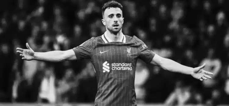 Diogo Jota, jugador portugués del Liverpool, fallece en accidente automovilístico a los 28 años de edad