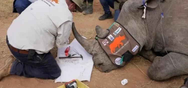 Científicos sudafricanos fabrican cuernos de rinoceronte radiactivos para combatir la caza furtiva