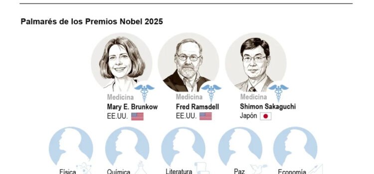Nobel de Medicina para Brunkow, Ramsdell y Sakaguchi por descubrir las células que controlan al sistema inmunitario